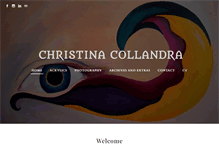 Tablet Screenshot of christinacollandra.com